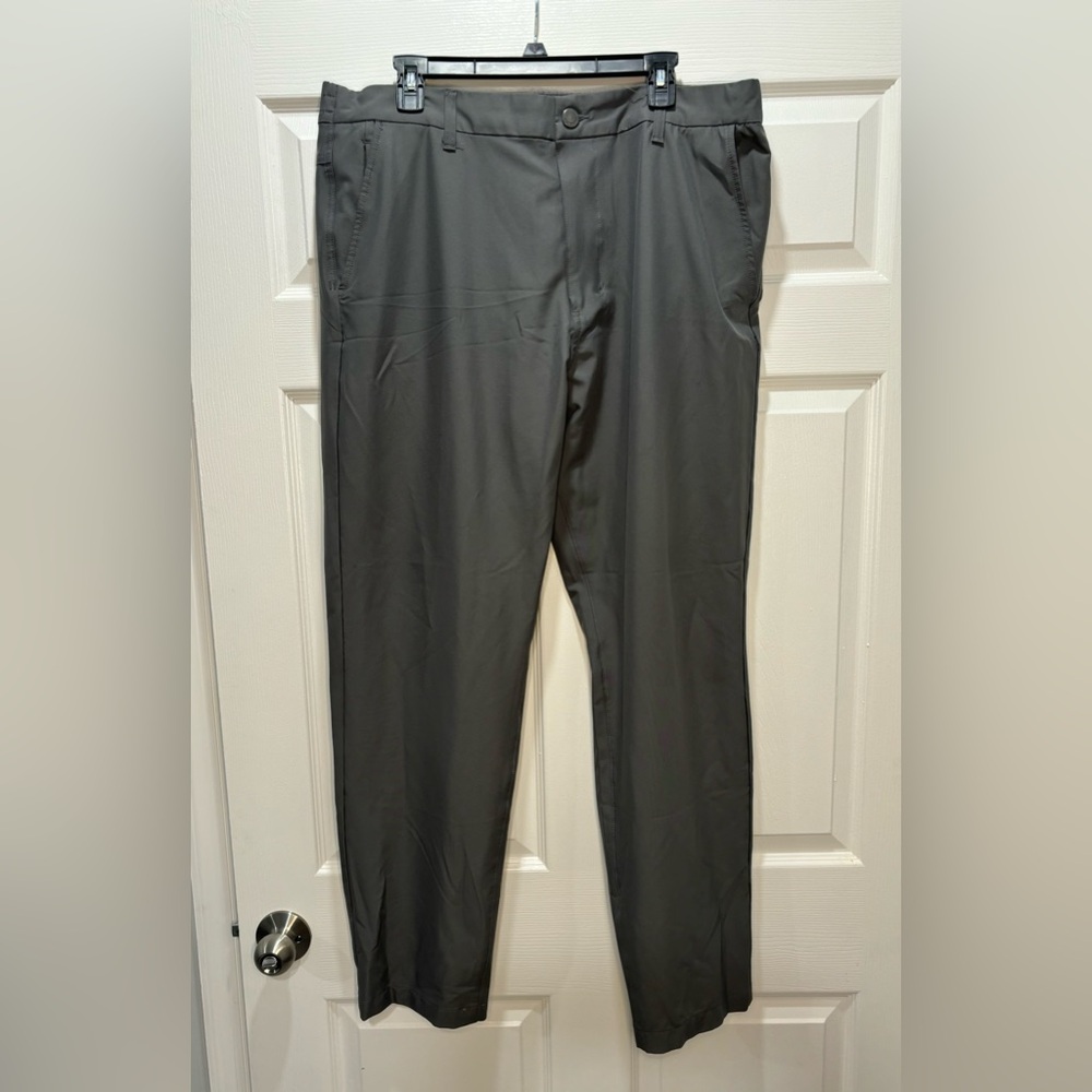 Marc New York ‎ Men Regular Fit Solid Straight Leg Pants Grey Sz 38x34 Jogging